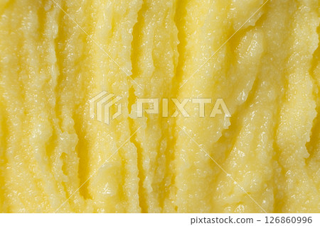 Traditional Ghee Creamy Surface Macro Top View 126860996