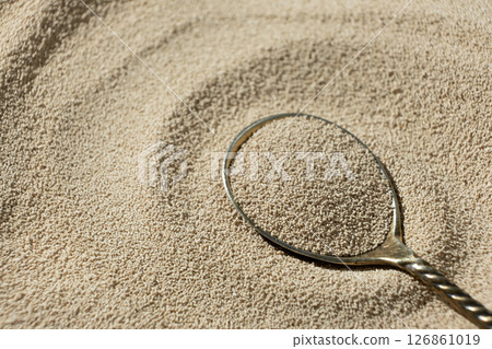 Spoonful of Granular Dry Yeast Close-Up 126861019