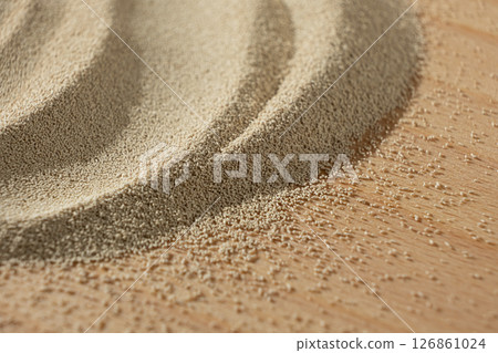 Dry yeast scattered on wooden surface, copy place for text. Dry yeast scattered on wooden surface, copy place for text. 126861024