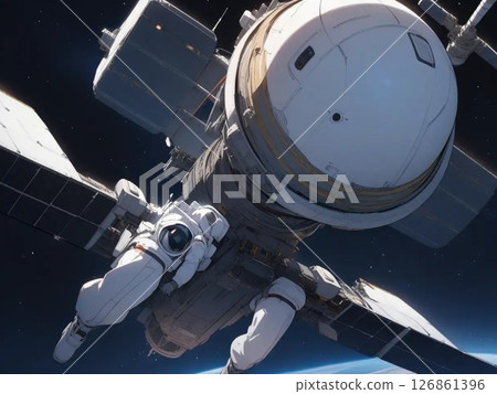 Space satellite⑮ 126861396