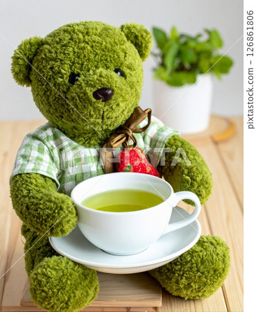 綠色泰迪熊 126861806
