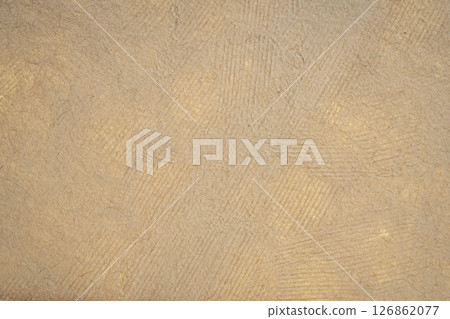 macro background and texture of  backlit bark paper handmade in Mexico 126862077