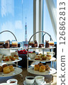 Afternoon tea with a view of Tokyo Tower 126862813