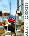 Afternoon tea with a view of Tokyo Tower 126862814
