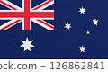 Flag of Australia on abstract background 126862841