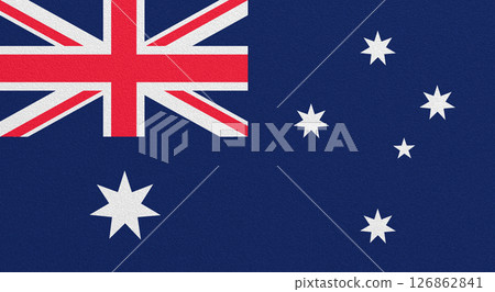Flag of Australia on abstract background 126862841