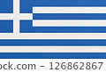 Flag of Greece on abstract background 126862867