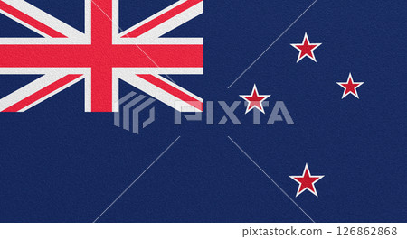 Flag of New Zealand on abstract background 126862868