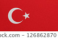 Flag of Turkey on abstract background 126862870