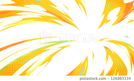 Colorful and pop shockwave effect background illustration_16:9 126863334