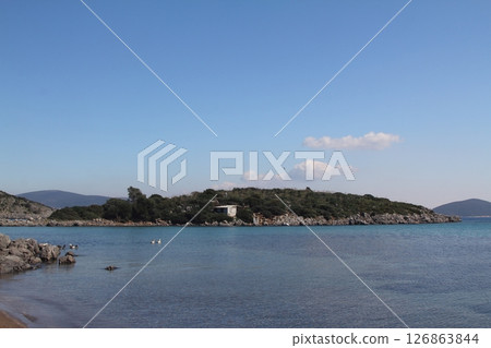 deserted beach in Bodrum deserted beach in Bodrum 126863844