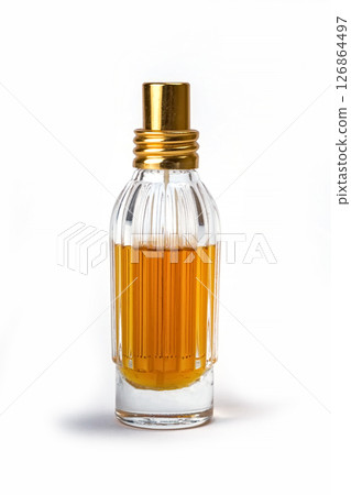 perfume in the jar on white background perfume in the jar on white background 126864497