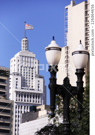 Cityscape and blue sky of Sao Paulo, Brazil Cityscape and blue sky of Sao Paulo, Brazil 126864656