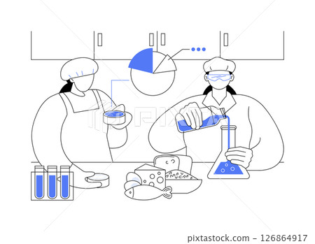 Food sciences and technologies isolated cartoon vector illustrations. 126864917