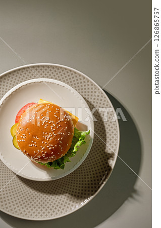 fresh tasty burger fresh tasty burger 126865757