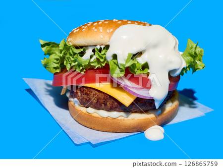 fresh tasty burger 126865759