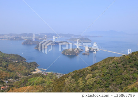 View from the observation deck of the Seto Inland Sea 126865799