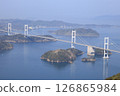 來島海峽大橋和瀨戶內海的春霧-3 126865984