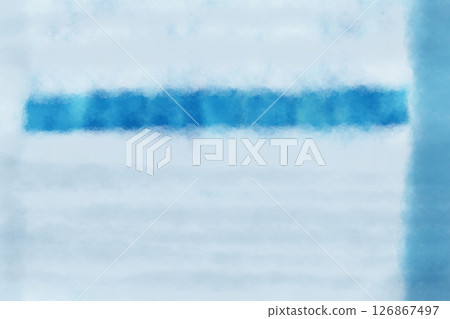 白色背景與淺藍色和海軍藍色垂直條紋漸變幻燈片（斑點）插圖素材 126867497