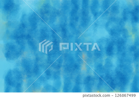 Light blue and navy blue vertical striped gradation slide (spots) Illustration material 126867499