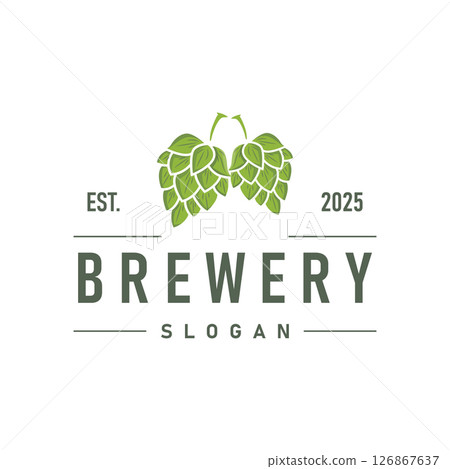 elegant concept brewery logo design collection of craft beer templates retro vintage badges brewery, whisky drink, bar, cafe, restaurant 126867637