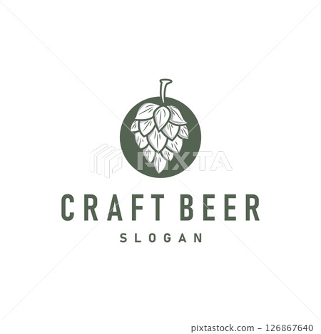 elegant concept brewery logo design collection of craft beer templates retro vintage badges brewery, whisky drink, bar, cafe, restaurant 126867640
