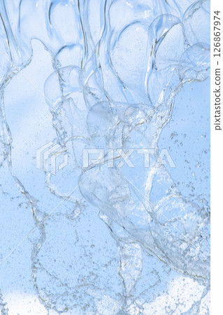 水和天空的垂直背景 水和天空的垂直背景 126867974