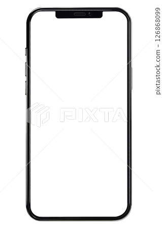 【PNG透明素材】智慧型手機黑框iPhone12pro 126868099