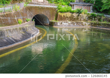 Lake Biwa Canal, Moroha Tunnel Exit, Kyoto City 126868145