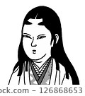 Black and white deformed illustration of Oichi 126868653
