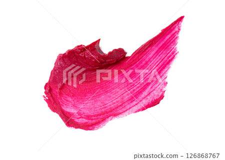 Image of red lipstick color and texture 126868767