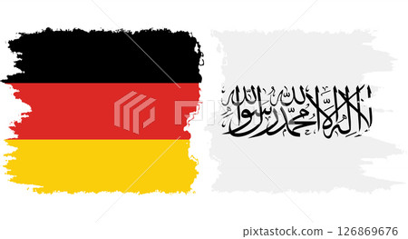 Afghanistan and Germany grunge flags connection vector Afghanistan and Germany grunge flags connection vector 126869676