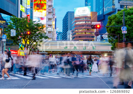 Shibuya Scramble Crossing - Night view 126869892