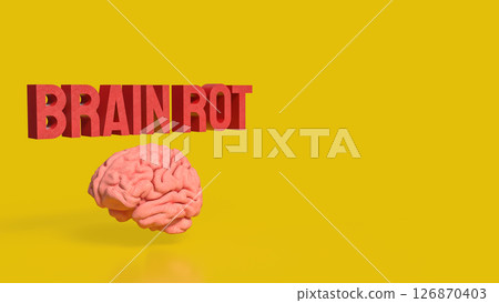 The Brain Rot for Technology concept 3d Rendering. 126870403
