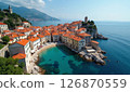 Beautiful cityscape of Croatian landmarks 126870559