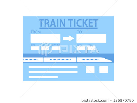 Shinkansen ticket Shinkansen ticket 126870790