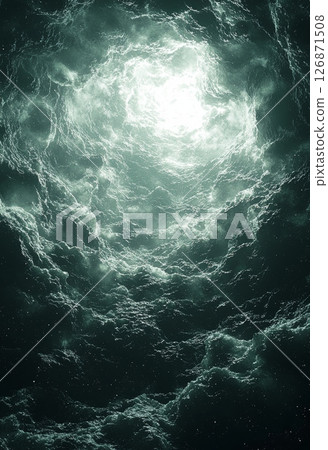 Ethereal Cosmic Scene with Soft Pastel Tones Reflecting Peaceful Serenity 126871508
