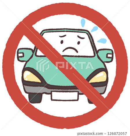 Car prohibited illustrations Car prohibited illustrations 126872057