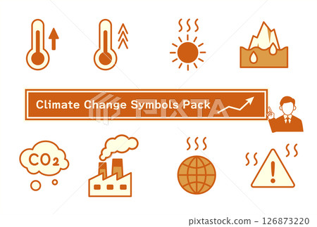 氣候變遷與環境問題圖示集 126873220