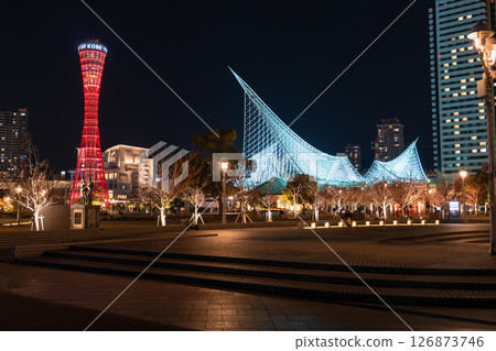 <兵庫縣>神戶/美利堅公園夜景 126873746