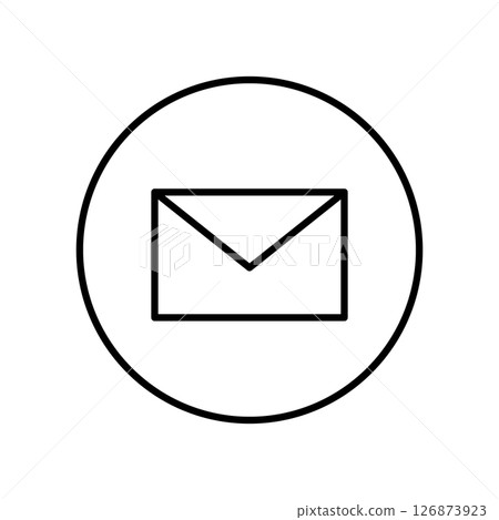 Simple email icon illustration 126873923