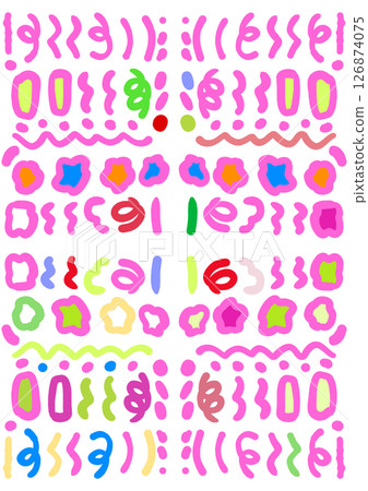 Cute esoteric pattern illustration 126874075