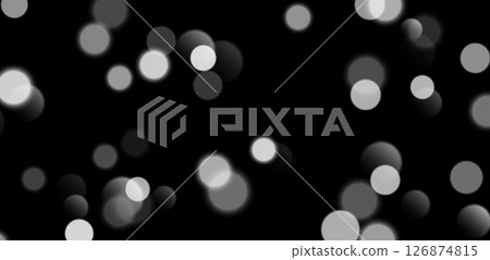 White bokeh, blurred background with sparkling lights, blurry glitter effect. 126874815