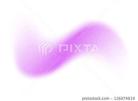 Abstract gradient shape with noise, purple blurred grainy color gradation, vibrant design element. 126874819