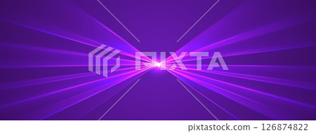 Laser rays or beams, glowing neon lines, bright futuristic background. Laser rays or beams, glowing neon lines, bright futuristic background. 126874822