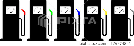 Gasoline pump icon 126874865