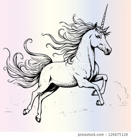 Unicorn Flying Over Rainbow Coloring Page Drawing For Kids Unicorn Flying Over Rainbow Coloring Page Drawing For Kids 126875126