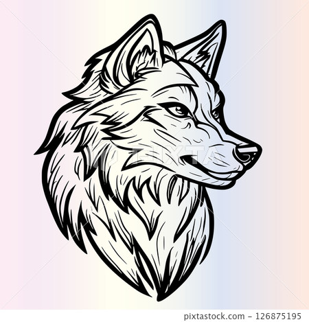 Wolf Coloring Pages Drawing For Kids 126875195