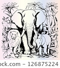 Zoo Animals Coloring Pages for Kids 126875224