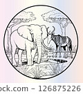 Zoo Animals Coloring Pages for Kids 126875226